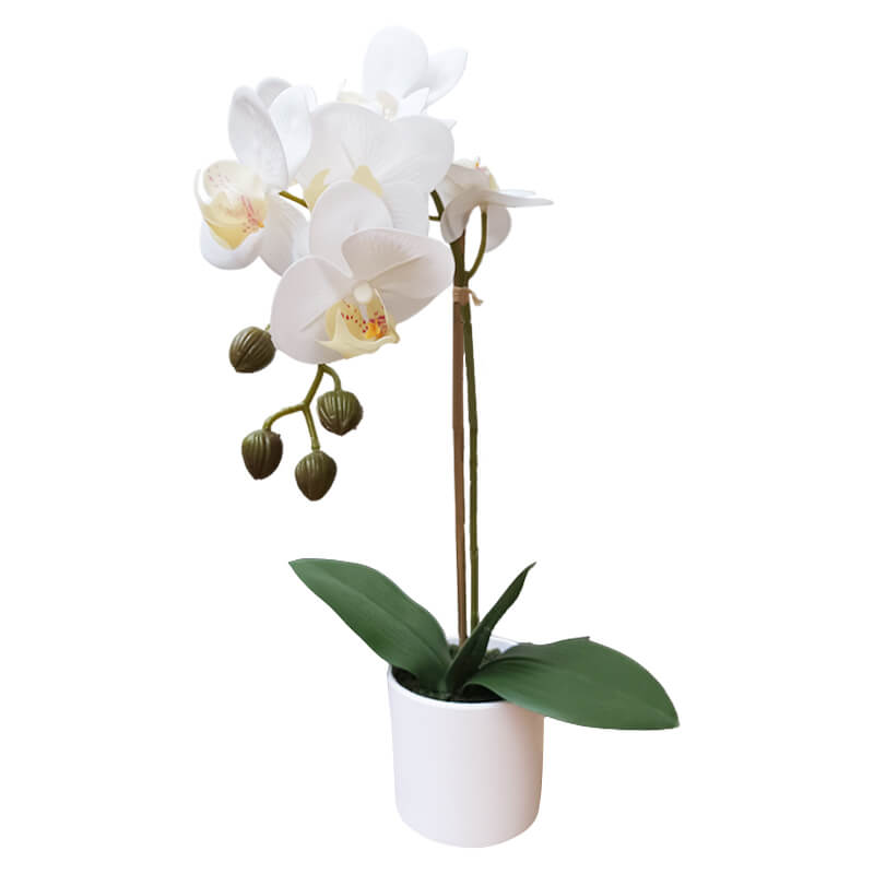 Home Wedding Decor Artificial Potted Flower Phalaenopsis1