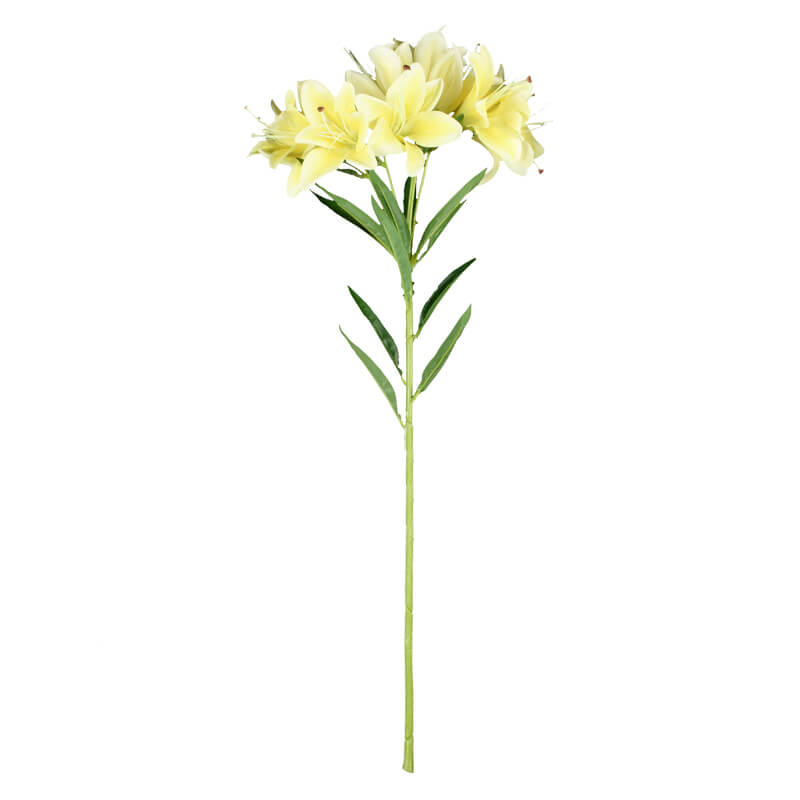 Long Stem Foam Plastic Artificial Single Lily-7