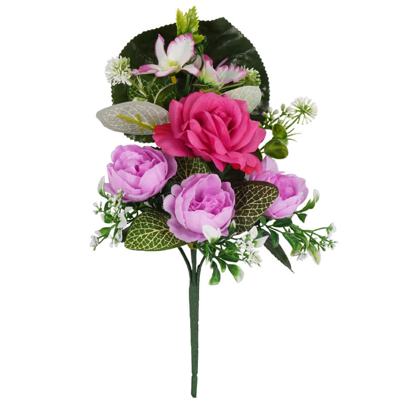 Real Touch Artificial Silk Peony Bouquet Flowers3